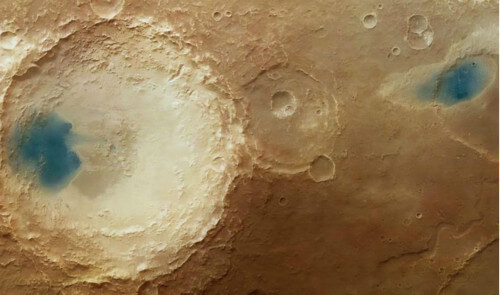 Trovata acqua liquida su Marte? No, si tratta solo della conversione dei colori - ESA