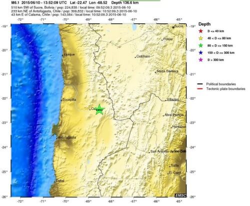 Terremoto Cile: forte scossa sismica nel Nord del paese - EMSC