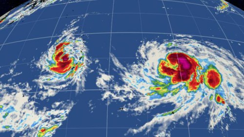Tifoni Goni ed Atsani puntano Filippine e Giappone, entrambi sono di quarta categoria - www.weather.com
