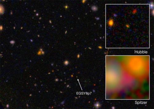 galassia EGS8p7 più lontana