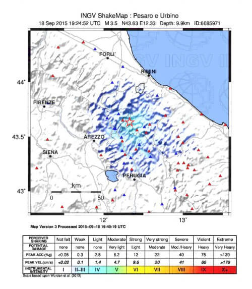 terremoto umbria marchedove è stato sentito