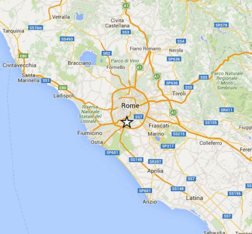 terremoto roma sud