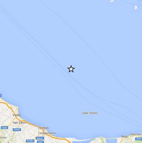 terremoto in adriatico oggi