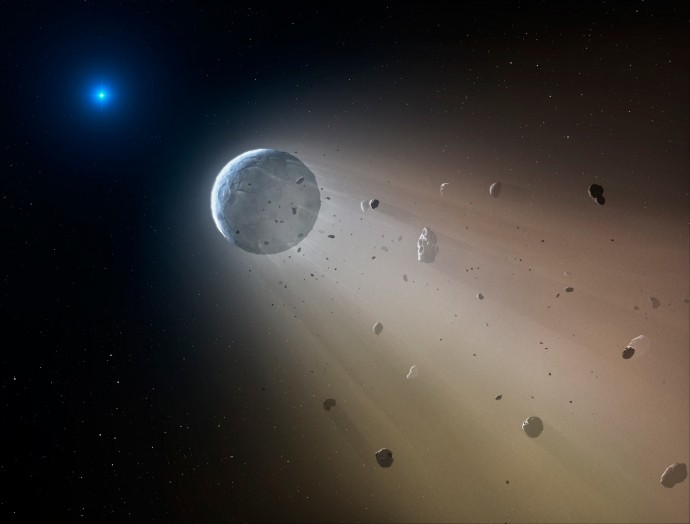 Spazio, osservata una nana bianca che distrugge un pianeta nano