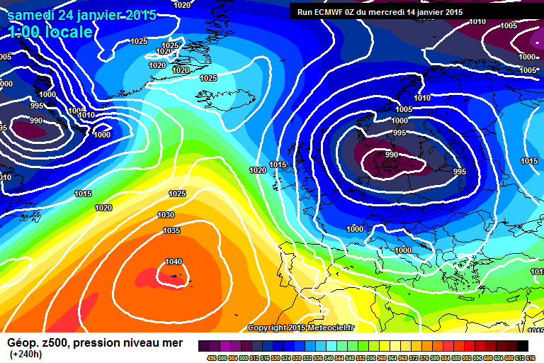 Importanti scenari per la seconda parte del mese di Gennaio, modello ECMWF - www.meteociel.fr