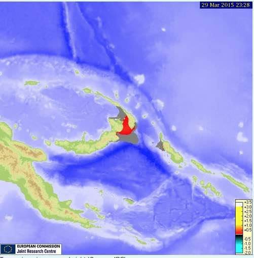 Tsunami Papua-Nuova Guinea: onde alte fino ad un metro e mezzo, allarme rientrato - European Commission (foto)