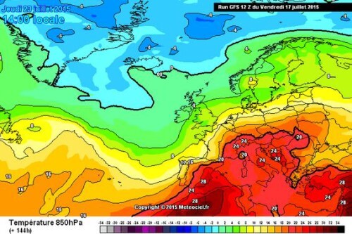Caldo sull'Italia: saranno 72 ore con temperature decisamente alte - www.meteociel.fr
