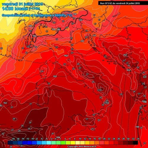 Tendenza meteo: dopo il forte maltempo torneranno caldo e stabilità sull'Italia - www.meteociel.fr