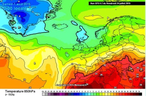 Caldo in arrivo: dopo il maltempo del week-end nuovo importante aumento termico  - www.meteociel.fr