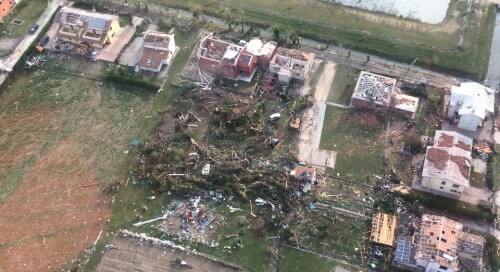 Tornado Veneto: terribile video all'interno del vortice