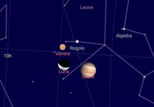 Allineamento Giove, Venere e Luna: questa sera spettacolare triangolazione nei cieli