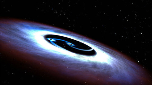 due buchi neri quasar