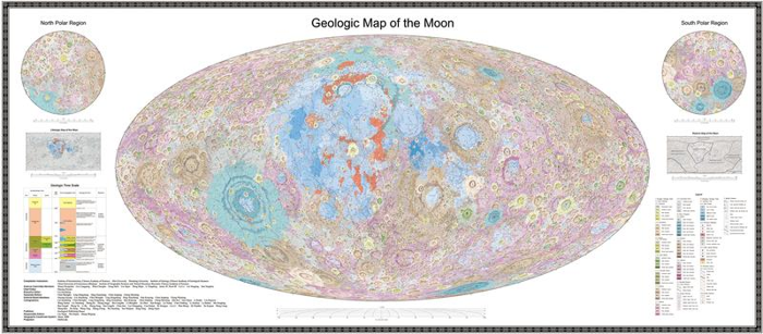 Atlante Lunare: Dettagliate Mappe Geologiche della Luna