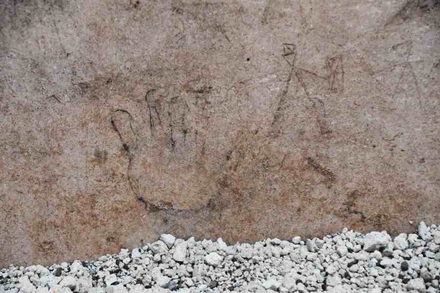 Pompei: i disegni di bambini scoperti in una domus