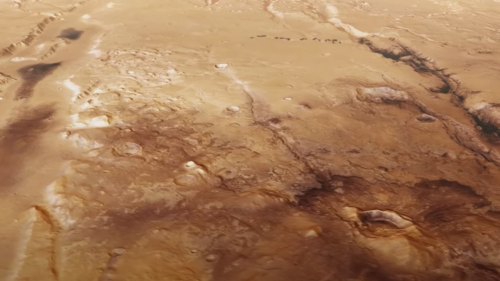 L’orbiter Mars Express mostra la regione Nili Fossae di Marte. Il video