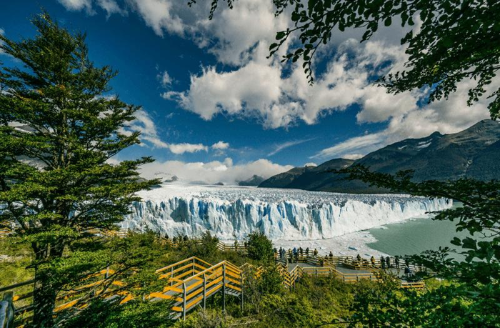 Il ghiacciaio Perito Moreno nel Parco Nazionale Los Glaciares, situato nel profondo sud-ovest dell'Argentina