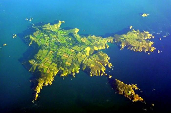 vista aerea di sark