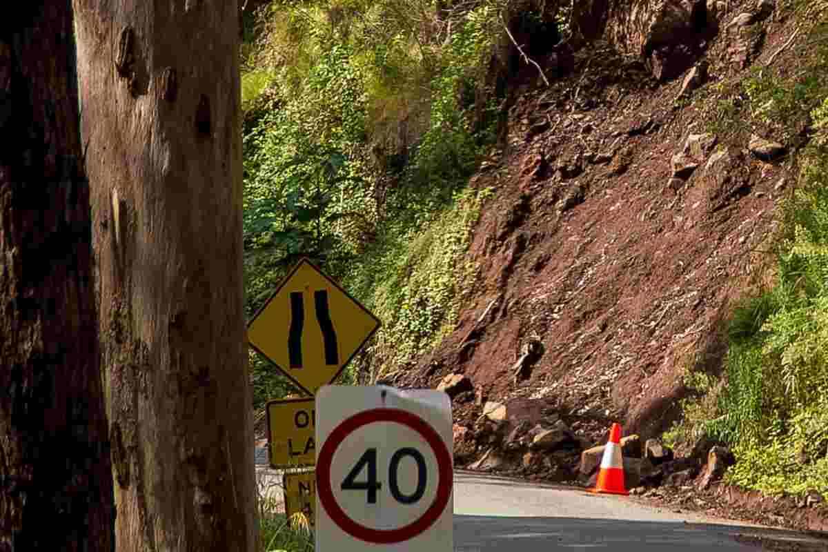 Frane in California, case inagibili a Rancho Palos Verdes