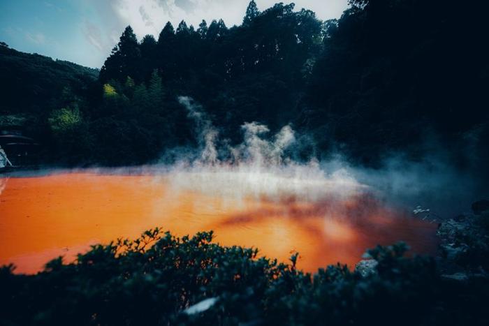 Oita, Giappone : Akaike hell at Beppu Jigoku Meguri