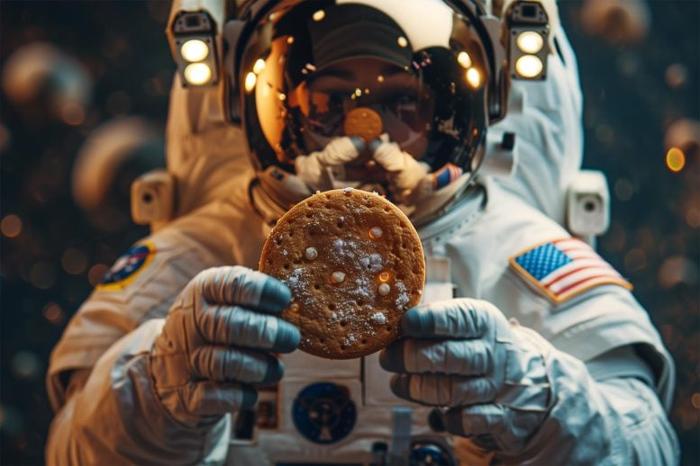 Astronaut Cookie Art