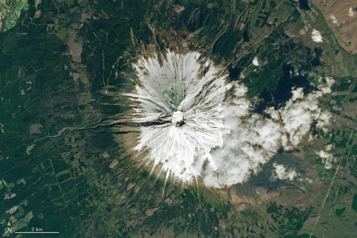 Monte Fuji Dallo Spazio 2023 Annotato