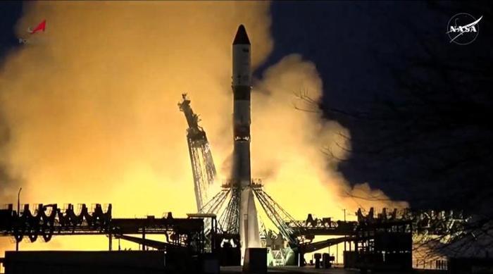 Progress 90 Cargo Spacecraft Launch