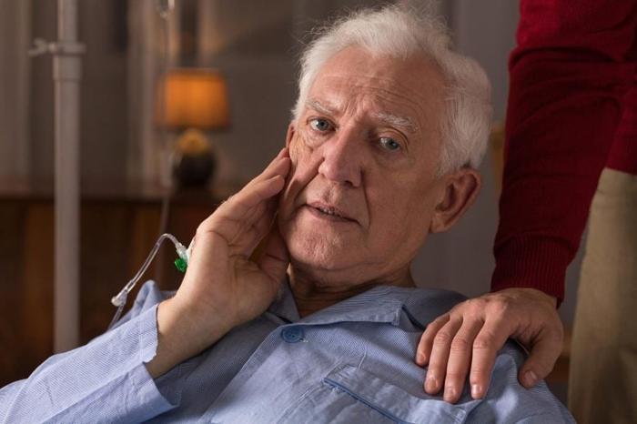 Senior Man Staring Alzheimer s Dementia