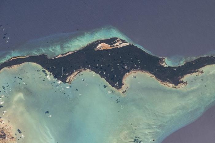 Isola Acklins Dalla Stazione Spaziale