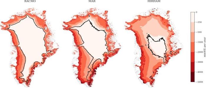 Guadagno/Perdita Annuale del Ghiacciaio della Groenlandia