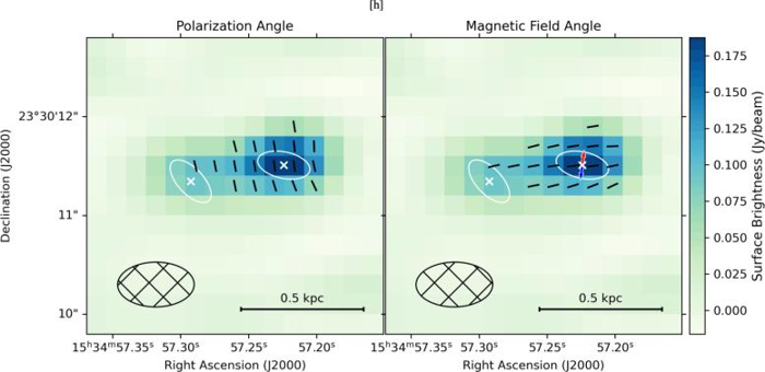 Campo magnetico di Arp 220