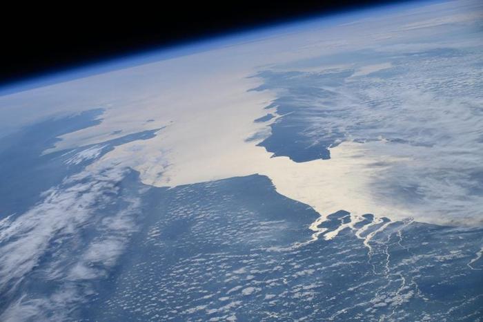 Canale della Manica e Mare del Nord dalla Stazione Spaziale