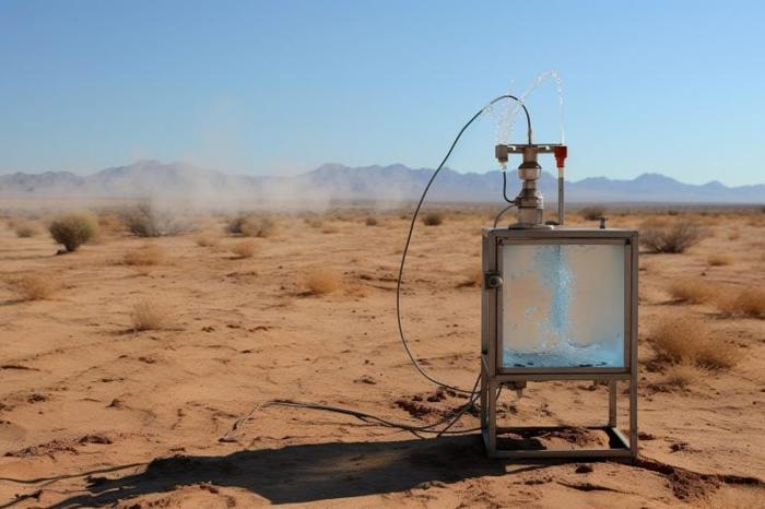 Raccolta dell'acqua nel deserto