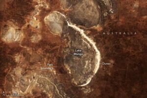 Lake Mungo Australia Annotated