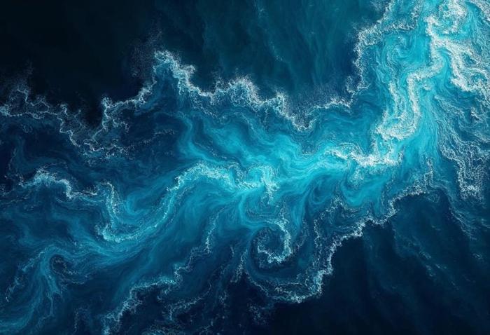 Concetto d'arte delle correnti oceaniche