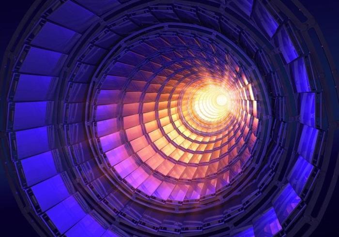 Illustrazione del Collider dell'Acceleratore di Particelle di Fisica