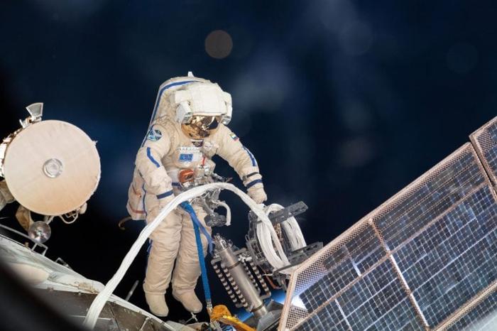 Roscosmos Cosmonaut Sergey Prokopyev Spacewalk