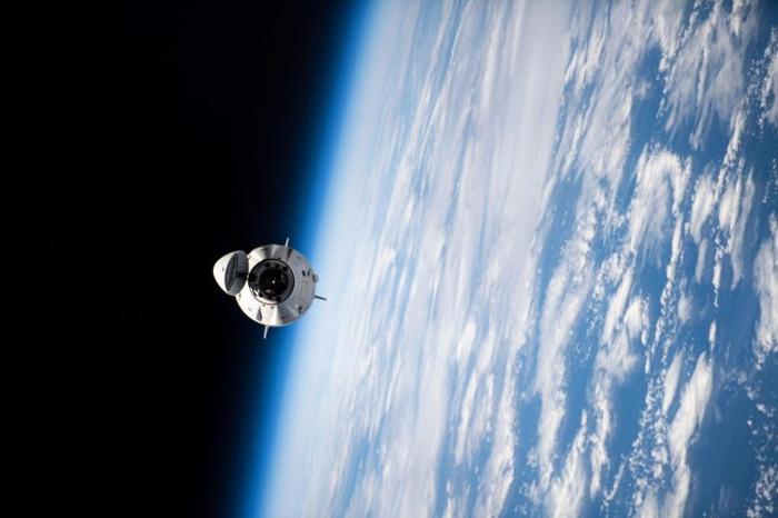 SpaceX Dragon Spacecraft Departs International Space Station Above South Pacific Ocean