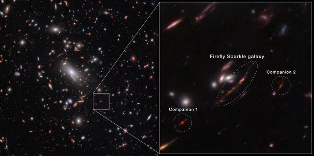 Scintillio di Lucciola: una Galassia in Crescita nell'Universo Primordiale Simile a una Via Lattea Neonata