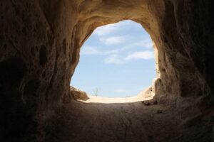 Cave in Judean desert.